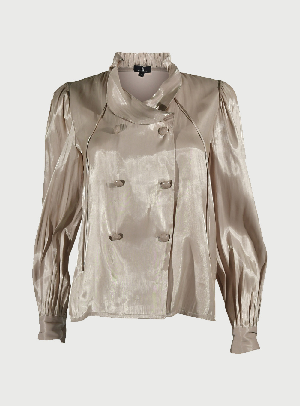 SENEE shirring blouse グレー　完売品 SENEE shirring blouse グレー 完売品 - メルカリ