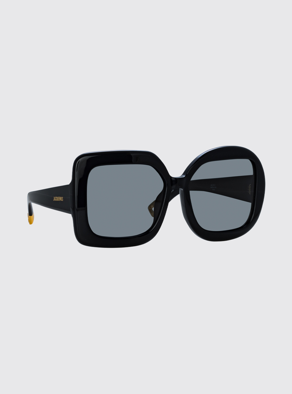 Carre Rond Sunglasses in Black by Jacquemus - societyA