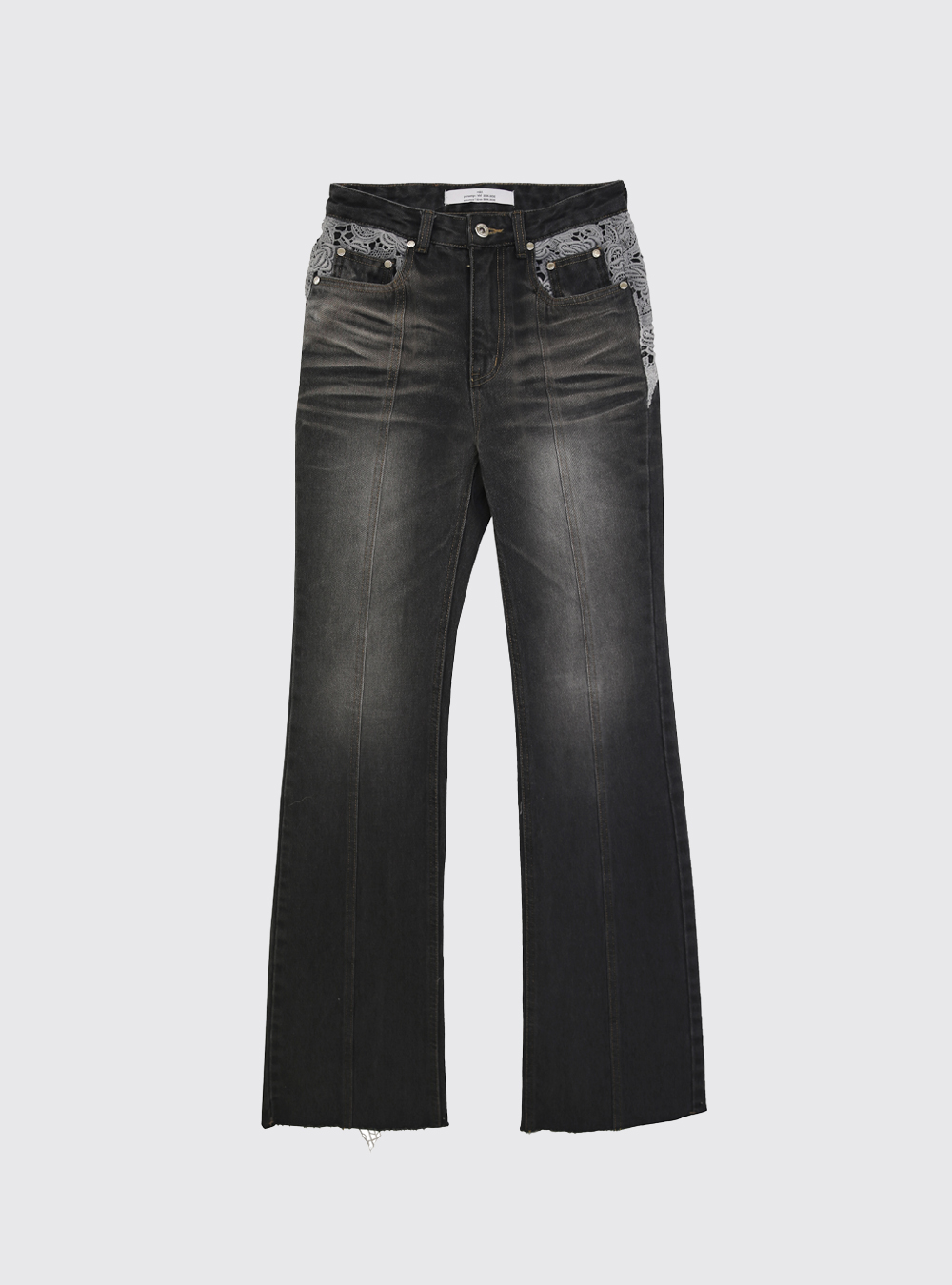 レビュー高評価の商品 denim rokh pants BLACK 38 パンツ