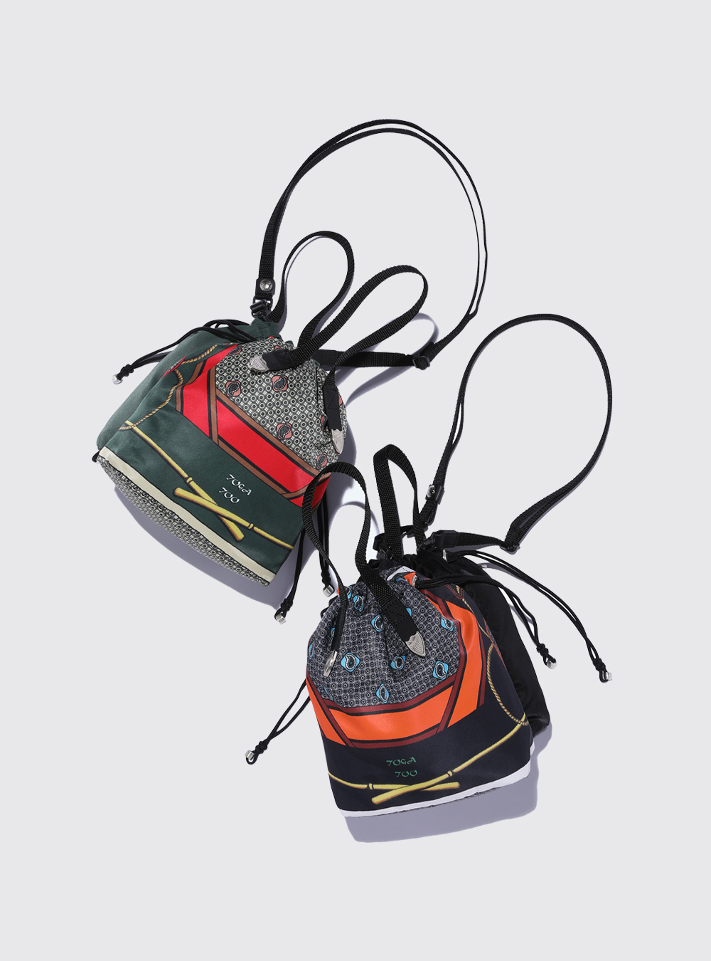 今期 TOGA TOO トーガ PRINT DRAWSTRING BAG Toga Too/Print drawstring bag