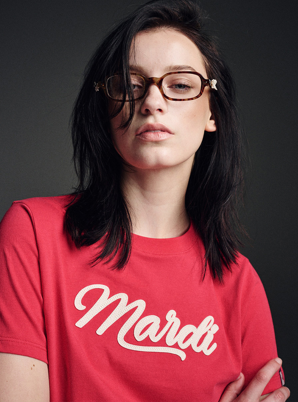 【Mardi Mercredi】SLIM TSHIRT MARDI VINTAGE LOGO SLIM TSHIRT MARDI VINTAGE LOGO（Tシャツ/カットソー）｜Mardi