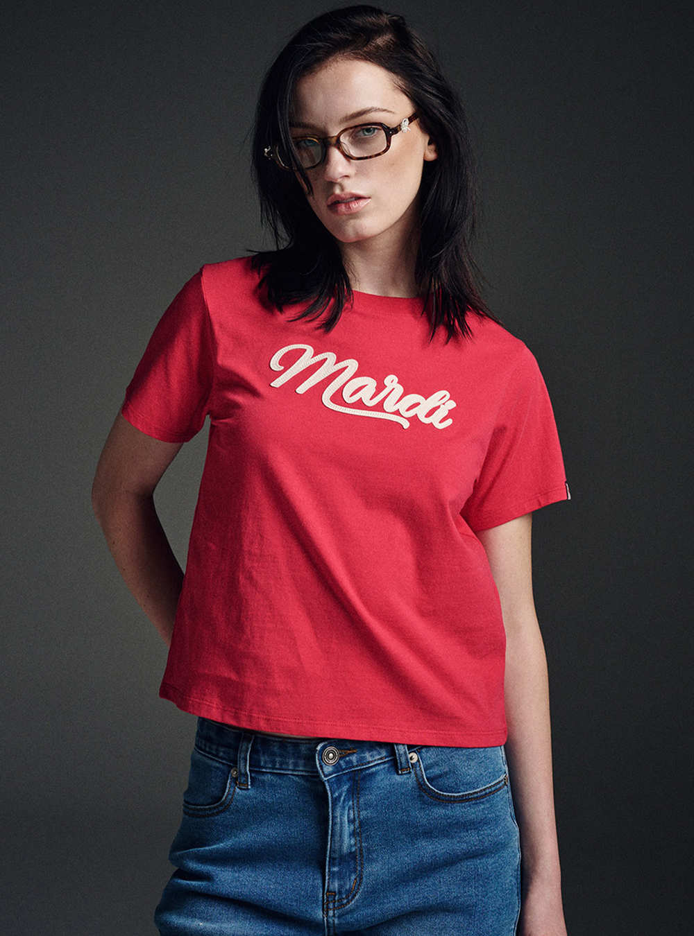 ●Mardi Mercredi●UNISEX TSHIRT LOBSTER_BLACK RED gambar-depan-Mardi-Tshirt-