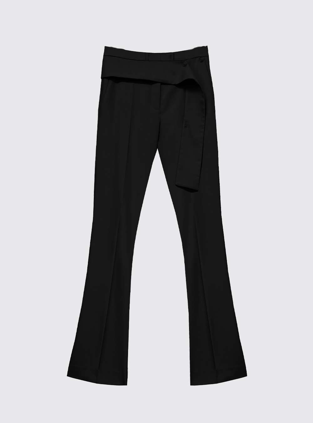 パンツ EUDON CHOI Women Straight Pants EC20PF6P 002 A BLACK Black Eudon Choi Straight trousers - Black - Women | EC24PF6P003BBLACK