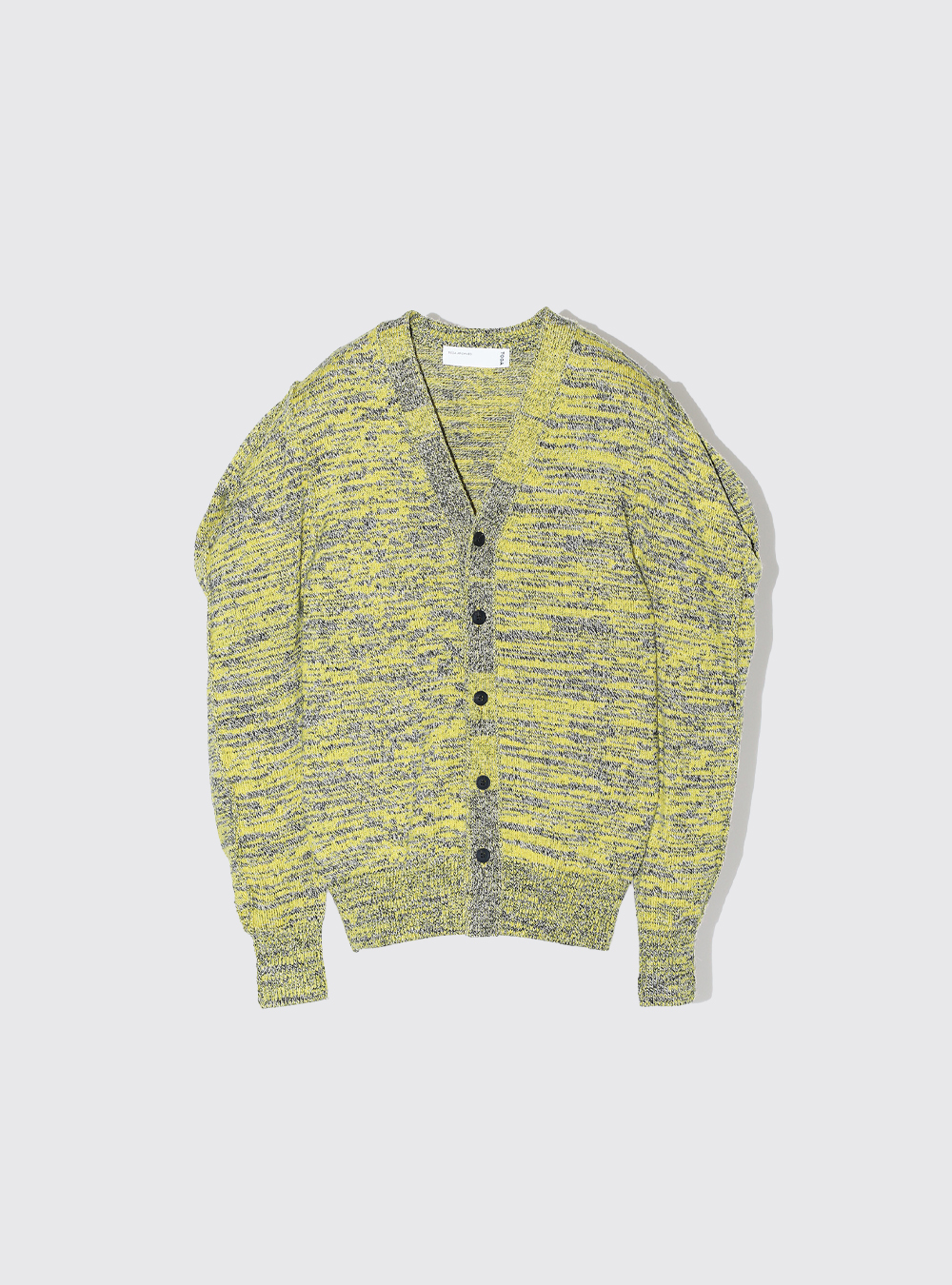 TOGAARCHIVES トーガニット Melange knit Melange Knit Cardigan in Yellow - By Toga Archives societyA