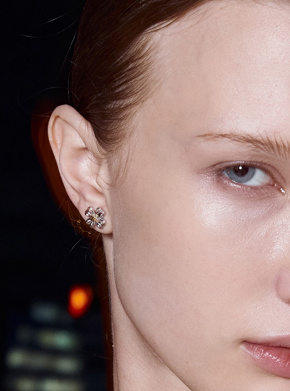 ピアス SSIL Flat Clover Studs Clover Studs Earring by SSIL - societyA