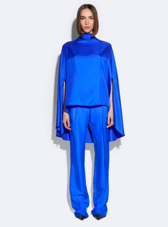Silky Twill Oversized Cape Tee