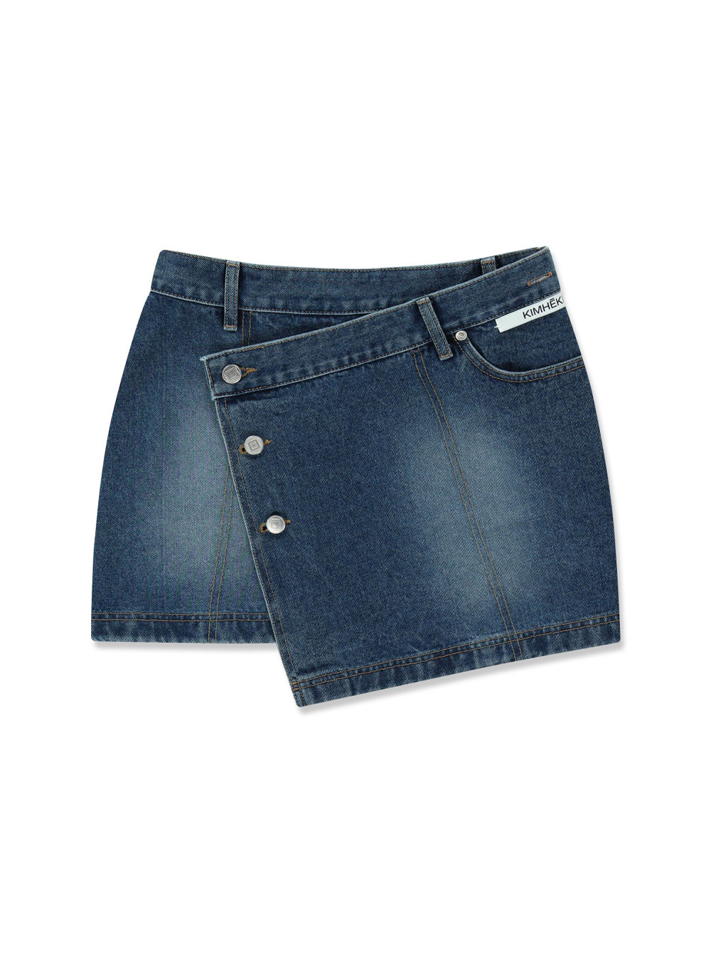 ★KIMHEKIM★ Belted Mini Skirt Belted Mini Skirt (Grey) - KIMHĒKIM