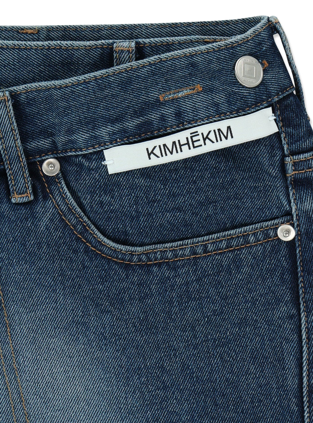 ■KIMHEKIM■ キムヘキム Chic Pocket Wrapped Denim Skirt Pocket Wrapped Denim Skirt by Kimhekim - societyA
