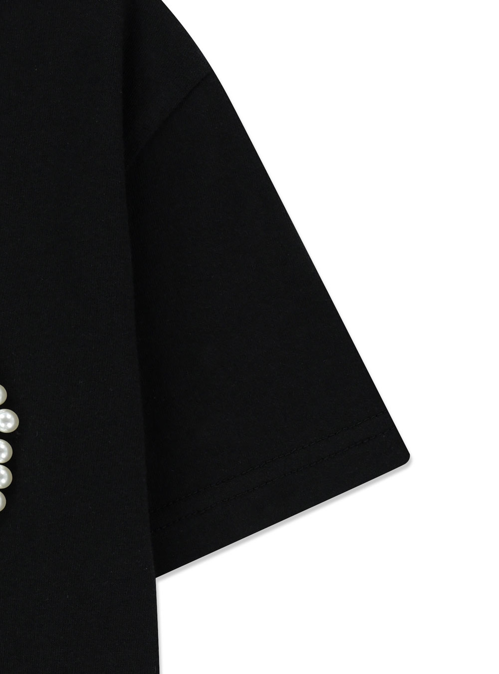 KIMHEKIM ■ Pearl Embellished Bow Oversized T-Shirt_BK Kimhekim Pearl Embellished Bow T-Shirt | Black | FARFETCH