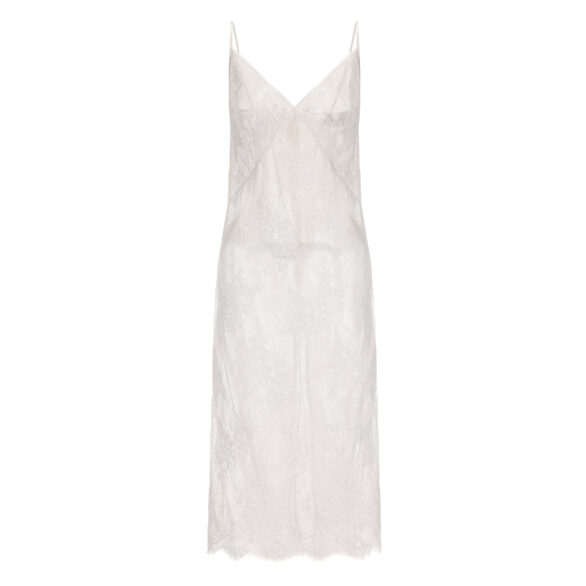 Bone Lace Suspender Dress
