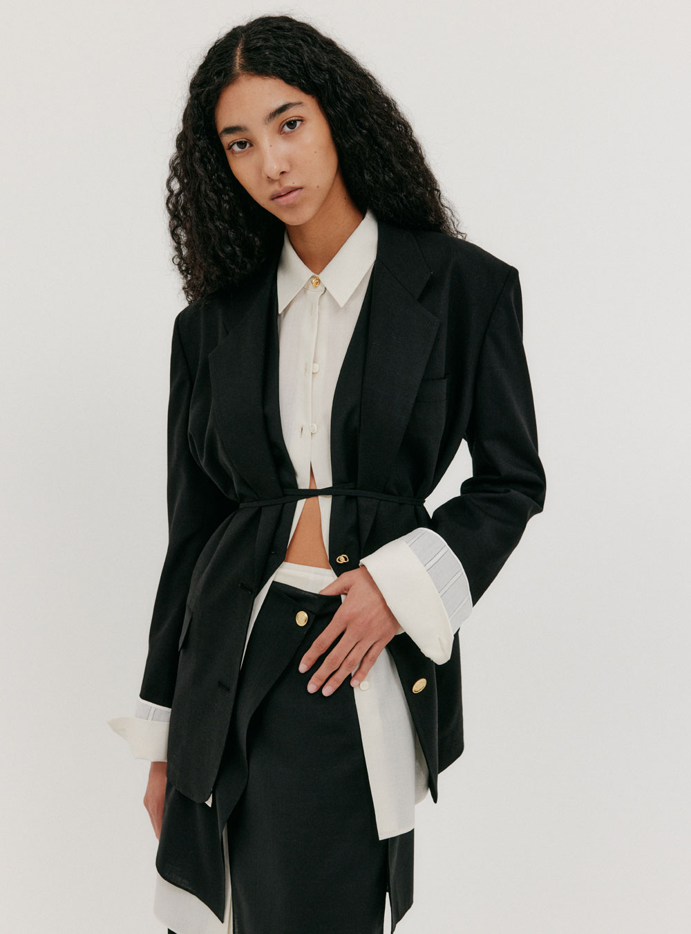 Single-Breasted Blazer by EENK - societyA